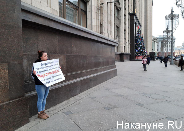 Пикет у здания Государственной думы|Фото: Накануне.RU